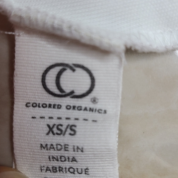 August River Organic Short Sleeve Kimono 6-9M & Colored Organics White Hat XS/S - Picture 8 of 8